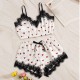 Source factory Cross -border foreign trade source wholesale female love summer set tube top sexy lace ice silk home service