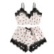 Source factory Cross -border foreign trade source wholesale female love summer set tube top sexy lace ice silk home service