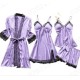 Cross -border pajamas Female sexy pajamas Four -piece Korean suspender pajamas Female home clothes with chest pads pajamas 2103