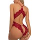 Foreign trade European and American sex lingerie new large size lace seductive open crotch sexy back -free conjoined clothing wholesale