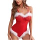 Christmas Instant Wells Underwear European and American Large -size Larger Sales Steady Paper Paper Paper Get Gathering Female Christmas Clothing