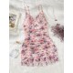 European and American cross -border sexies fun pajamas fashion printing sleeping night dress Amazon foreign trade hot sales new dress