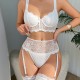 European and American cross -border foreign trade relationship fun underwear lace perspective seductive bray pants two -piece set Amazon Amazon