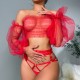 European and American cross -border sex lingerie suit sexy see -through mesh lace lace temptation uniforms fast sales of Amazon hot sales