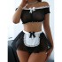 European and American cross -out -of -overseas trade explosion Amazon passion sexy lace temptation uniform sex underwear maid suit