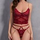 European and American cross -border sexy view of sexy lingerie set lace hollow temptation uniform Amazon Speed ​​sales new model