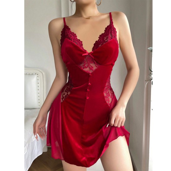 European and American cross -border sexy velvet sex pajamas passion temptation dressing skirt Amazon supermarket foreign trade thermal sales