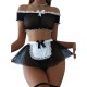 European and American cross -out -of -overseas trade explosion Amazon passion sexy lace temptation uniform sex underwear maid suit