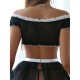 European and American cross -out -of -overseas trade explosion Amazon passion sexy lace temptation uniform sex underwear maid suit