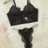 2024 new European and American cross -border foreign trade sex erotic erotic underwear lace perspective temptation tube top pants two pieces