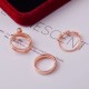 New Japanese and Korean minimalist and fashionable alloy diamond ring wholesale men and women hand decoration hot sale