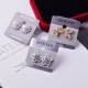 Korean personality wild -mosa earrings earrings wholesale S925 silver needle