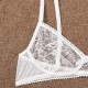 French bras jacket sexy lace hollow banded with steel ring translucent see -through sexy underwear