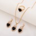 3-Piece Luxury Jewelry Set - Necklace, Earrings & Ring Diamond Bridal Set