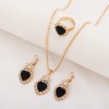 3-Piece Luxury Jewelry Set - Necklace, Earrings & Ring Diamond Bridal Set