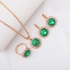 3-Piece Luxury Jewelry Set - Necklace, Earrings & Ring Diamond Bridal Set