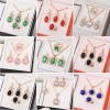 3-Piece Luxury Jewelry Set - Necklace, Earrings & Ring Diamond Bridal Set