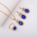 3-Piece Luxury Jewelry Set - Necklace, Earrings & Ring Diamond Bridal Set