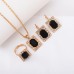 3-Piece Luxury Jewelry Set - Necklace, Earrings & Ring Diamond Bridal Set