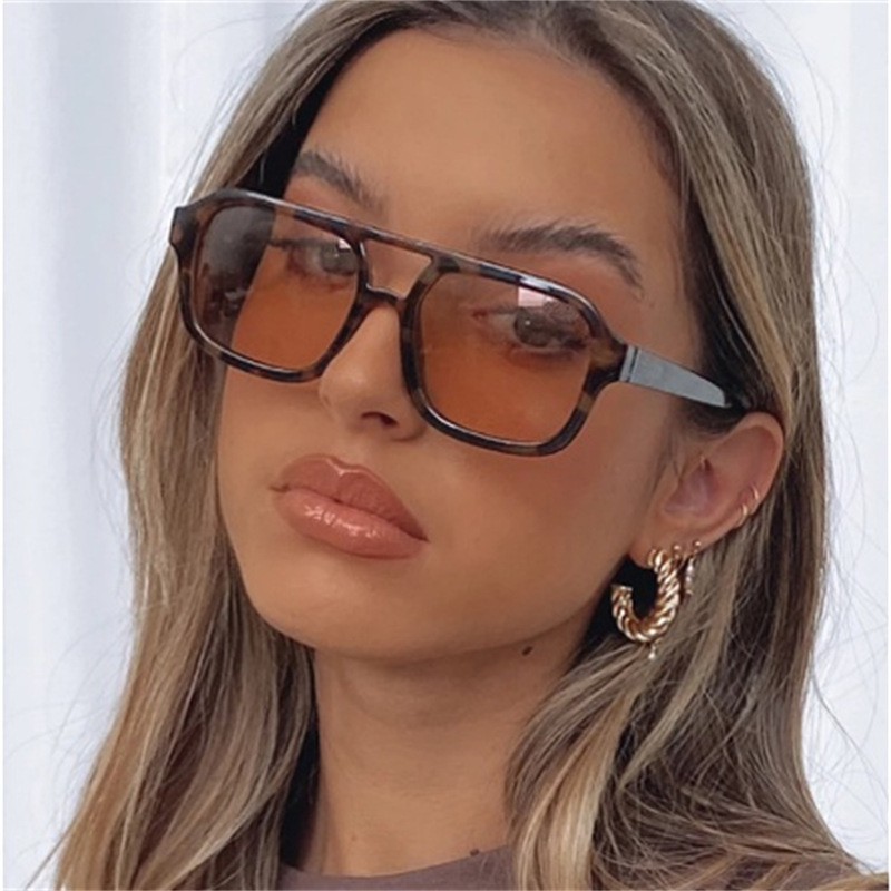 Retro Geometric UV400 Protection Resin Polygon Full Frame Women's Sunglasses