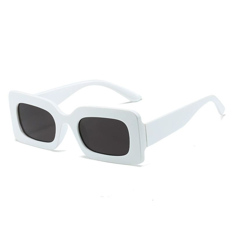 Women's retro rectangular sunglasses fashionable candy colored small frame sunglasses travel UV400 wholesale cheap sunglasses
