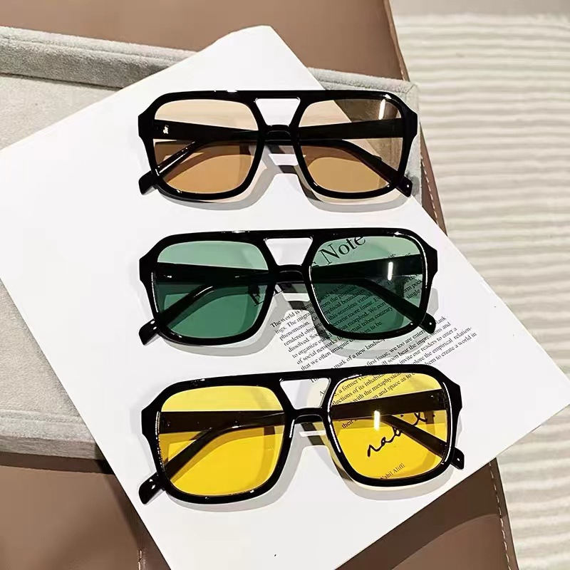 Retro Geometric UV400 Protection Resin Polygon Full Frame Women's Sunglasses