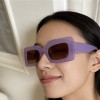 Women's retro rectangular sunglasses fashionable candy colored small frame sunglasses travel UV400 wholesale cheap sunglasses