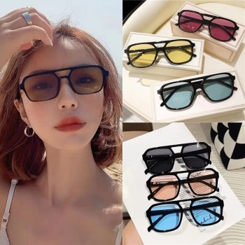 Retro Geometric UV400 Protection Resin Polygon Full Frame Women's Sunglasses
