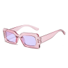Women's retro rectangular sunglasses fashionable candy colored small frame sunglasses travel UV400 wholesale cheap sunglasses
