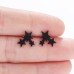 Triple star 304 Stainless Steel Stainless Steel Simple Style Ear Studs