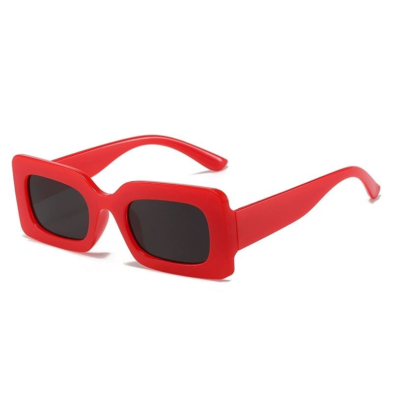 Women's retro rectangular sunglasses fashionable candy colored small frame sunglasses travel UV400 wholesale cheap sunglasses