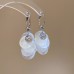 Assorted shell drop earrings with a 925 sterling silver pin