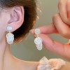 Assorted shell drop earrings with a 925 sterling silver pin