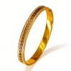 Vintage Hollow Filigree Fashion Design Stainless Steel Bracelet