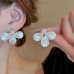 Assorted shell drop earrings with a 925 sterling silver pin