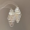Assorted shell drop earrings with a 925 sterling silver pin