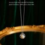 Pure silver 999 French retro freshwater pearl necklace women's light luxury niche high-end pendant autumn and winter necklace wholesale