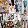 Spring and Autumn Satin Streamers Long Small Silk Scarves
