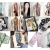 Satin Streamers Long Small Silk Scarves Long Scarves Versatile