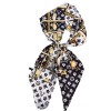 Korean version of rhombus scarf, narrow and long imitation silk scarf for women, decorative sharp corners, fashionable decorative headband, silk scarf wholesale