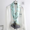Satin Streamers Long Small Silk Scarves Long Scarves Versatile