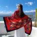 Ethnic style shawl sun protection twill cotton tassel scarf oversized silk scarf