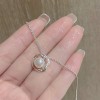 Geometric Pearl Necklace for Women, Circle Pendant, Ins Light Luxury Niche High-End Clavicle Chain