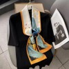 Spring and Autumn Satin Streamers Long Small Silk Scarves