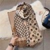 Korean autumn and winter scarf, shawl, dual-purpose silk scarf for women, versatile spring and autumn ultra-thin cotton and linen outer travel gauze scarf