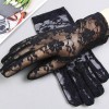 Summer thin lace sun protection gloves for women cycling and driving lace sleeves breathable performance dancing half-finger gloves trendy