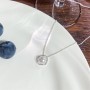 Geometric Pearl Necklace for Women, Circle Pendant, Ins Light Luxury Niche High-End Clavicle Chain