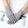 Summer thin lace sun protection gloves for women cycling and driving lace sleeves breathable performance dancing half-finger gloves trendy