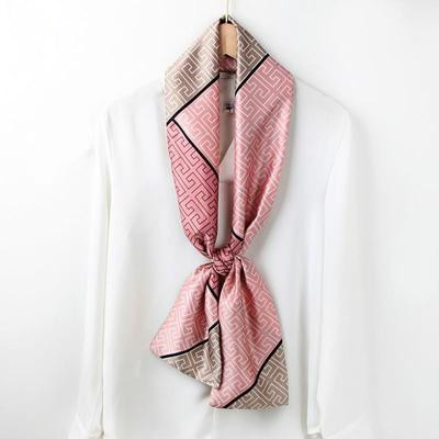 Satin Streamers Long Small Silk Scarves Long Scarves Versatile