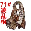 Korean autumn and winter scarf, shawl, dual-purpose silk scarf for women, versatile spring and autumn ultra-thin cotton and linen outer travel gauze scarf